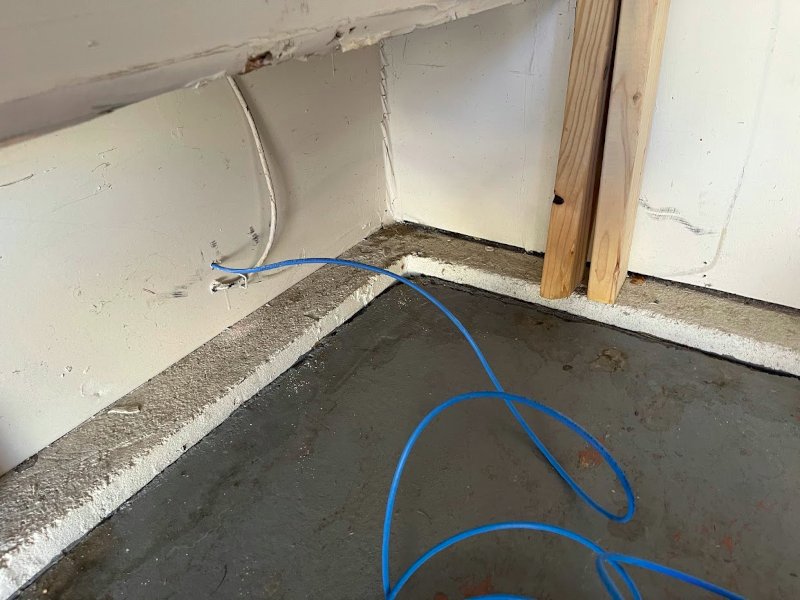 Installing Cat-6 cable through a wall