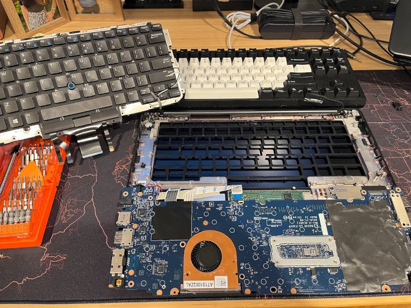 Swapping a keyboard to a different laptop chassis