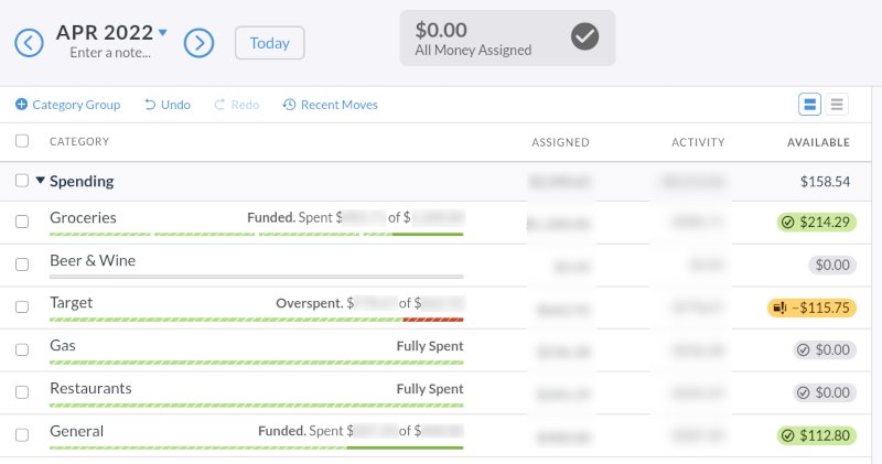 You Need A Budget screenshot
