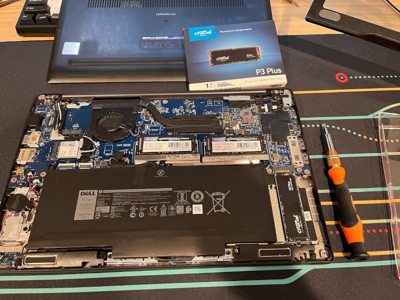 Installing a new SSD in my Latitude 7490
