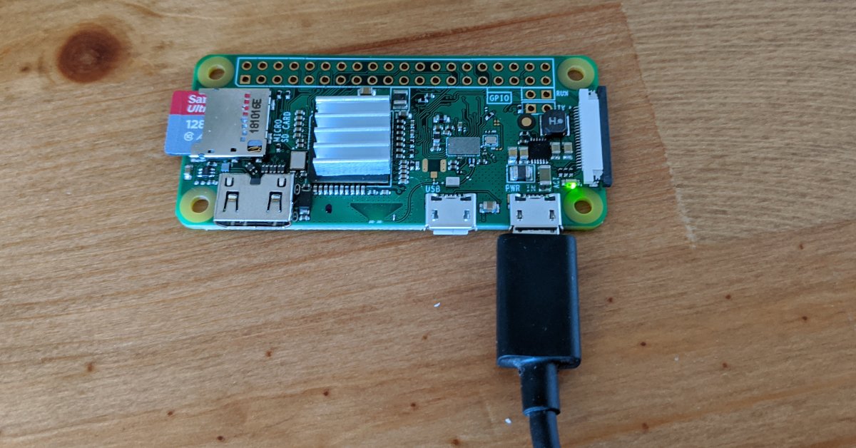 Image for Headless Setup for a Raspberry Pi Zero-W